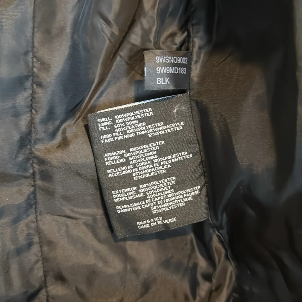 Nine West hooded puffer winter jacket